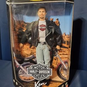 Harley-Davidson Motorcycle Ken doll, Mattel #22255, 1998 collectible